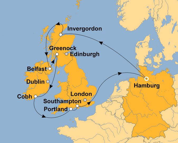 Ihre Reiseroute ©www.stepmap.de Ihre Reiseroute