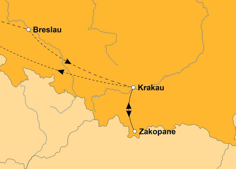 Ihre Reiseroute