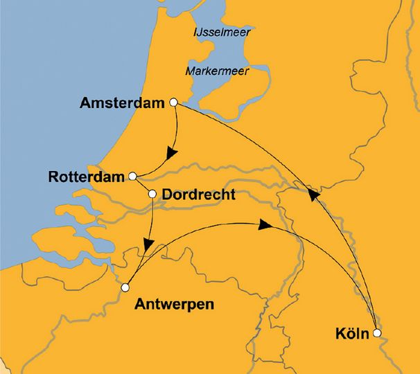 Ihre Reiseroute