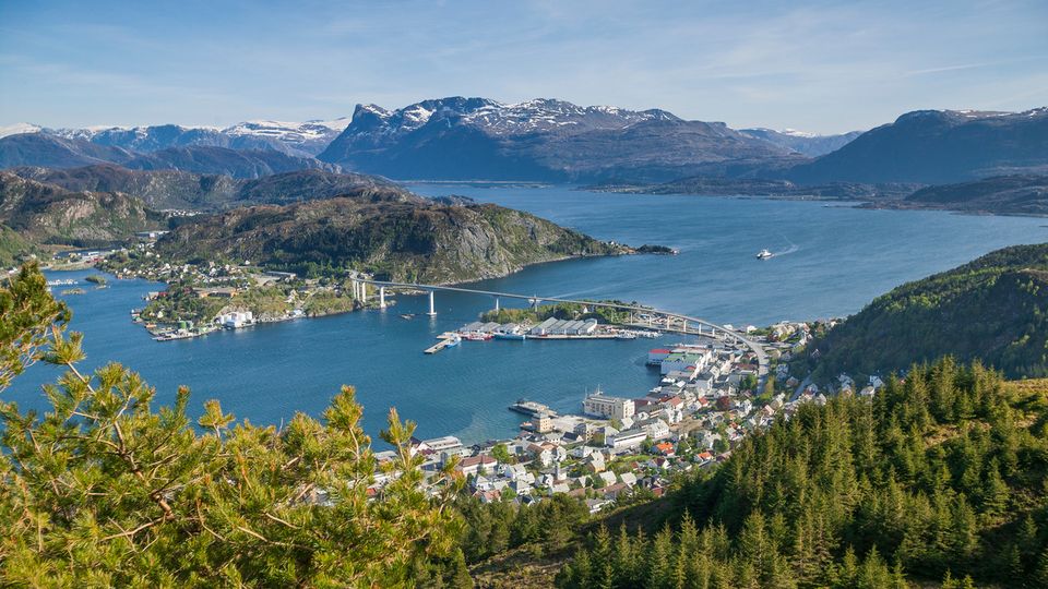 Blick auf Måløy