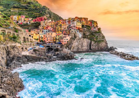 Cinque Terre bei Sonnenuntergang