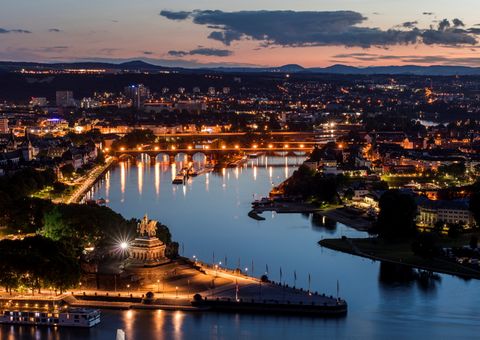 Koblenz Moselmündung Rhein