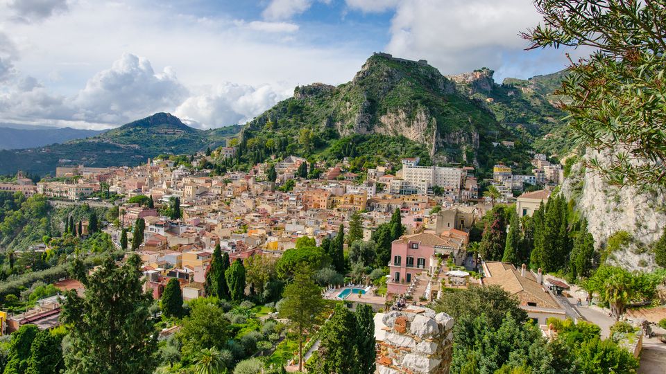Blick auf Taormina