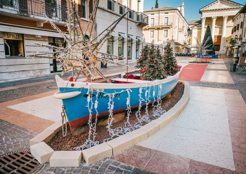 Weihnachtsdekoration in Bardolino