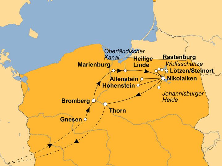 Ihre Reiseroute