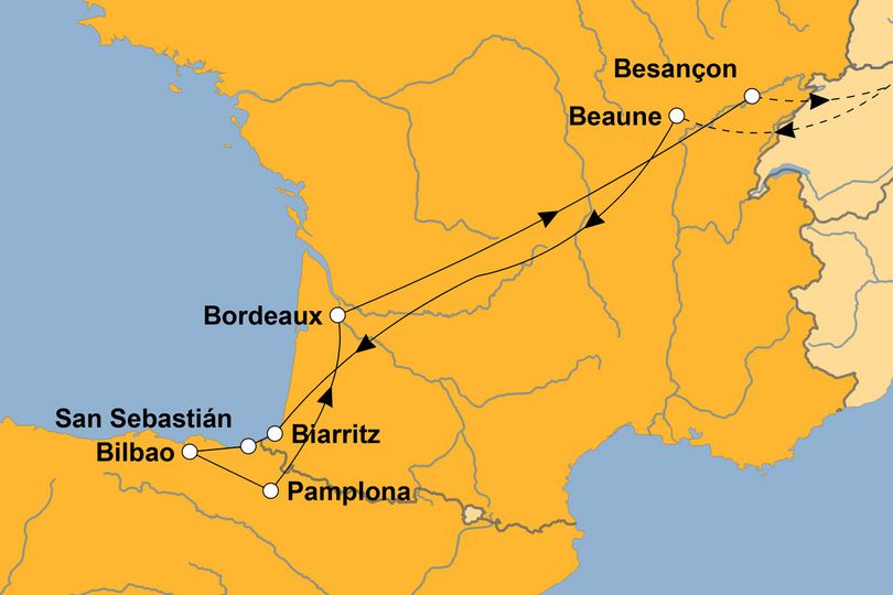 Ihre Reiseroute