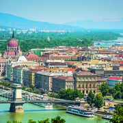 Aussicht auf Donau und Budapest