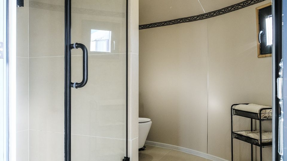Badezimmer in Jurte