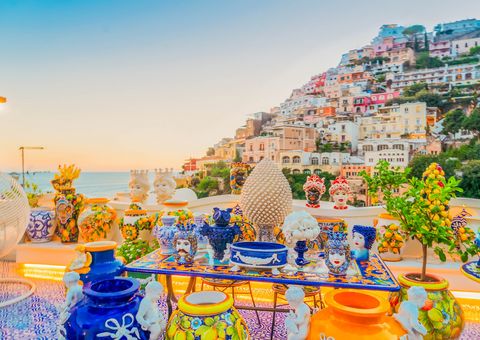 Positano, bunte Keramik