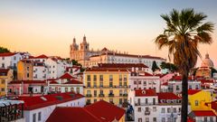 Blick auf Alfama, Lissabon
