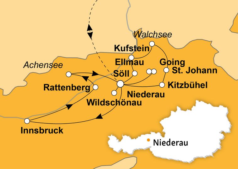 Ihre Reiseroute