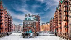 Speicherstadt Hamburg im Winter