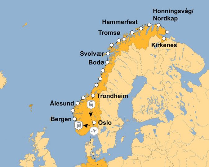 Ihre Reiseroute