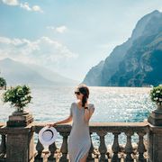 Frau am Gardasee