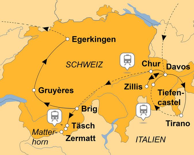 Ihre Reiseroute