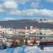 Skyline Passau im Winter
