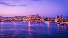 Cagliari bei Sonnenuntergang