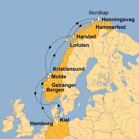 Ihre Reiseroute