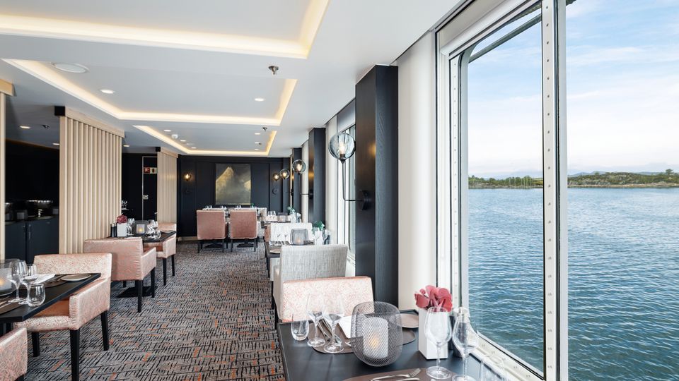 Restaurant Lindstrom der MS Finnmarken