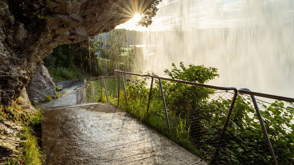 Steinsdalsfossen in Norheimsund, Wanderweg