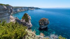 Küste von Bonifacio, Korsika, Frankreich 