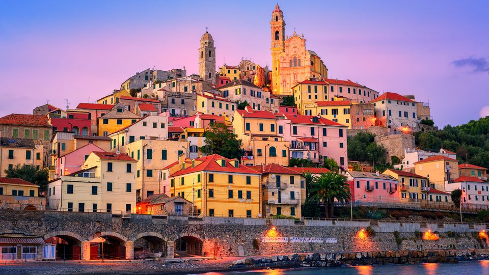 Cervo Ligurien am Abend