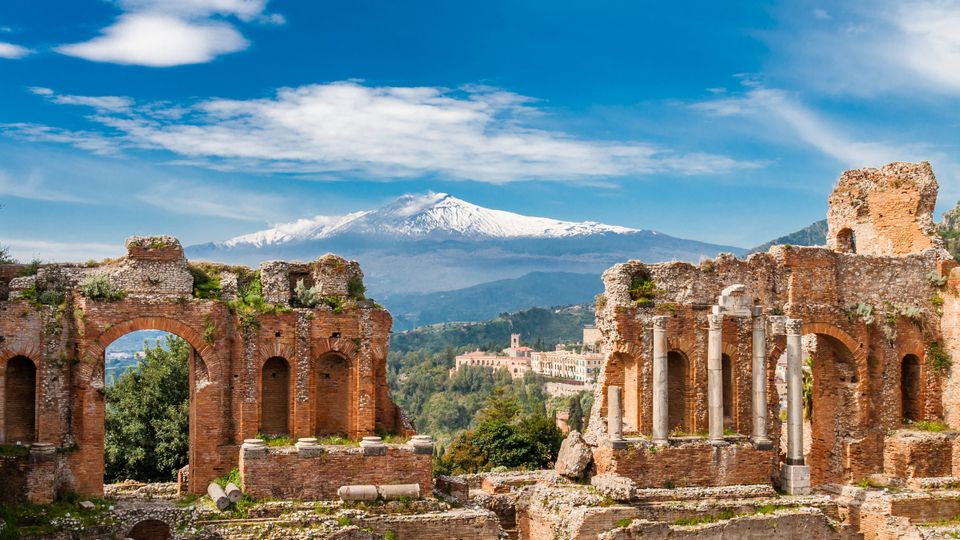 Sizilien, Taormina mit Ätna