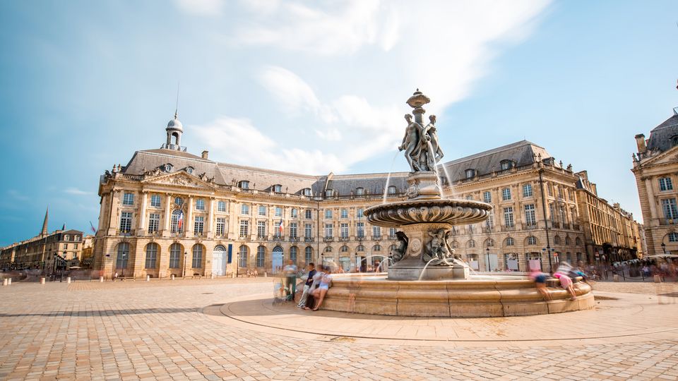 La Bourse Platz in Bordeaux