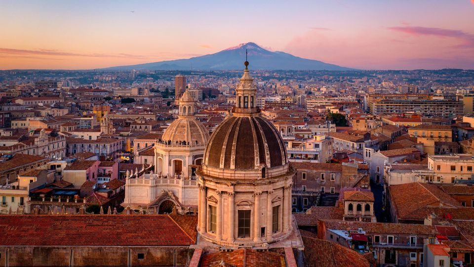 Catania mit Blick auf den Ätna