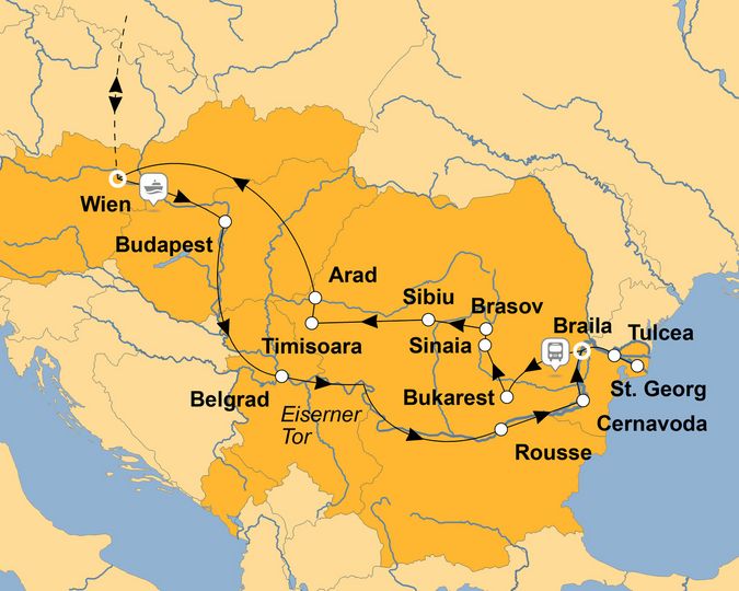 Ihre Reiseroute
