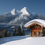 Schneehütte im Berchtesgadener Land