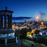 Feuerwerk über Edinburgh, Ausblick vom Calton Hill , Military Tattoo