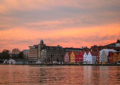Sonnenuntergang in Bergen