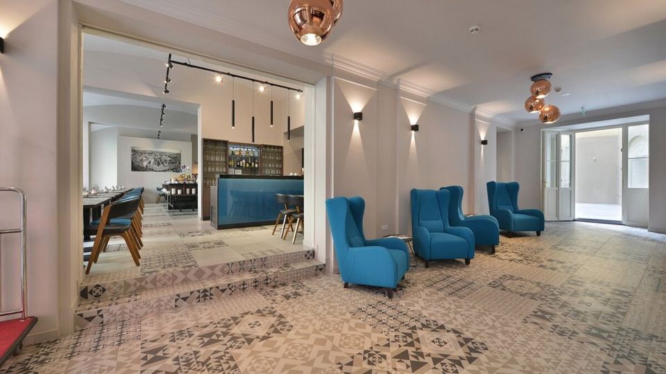 Lobby des Hotels EA New Town in Prag