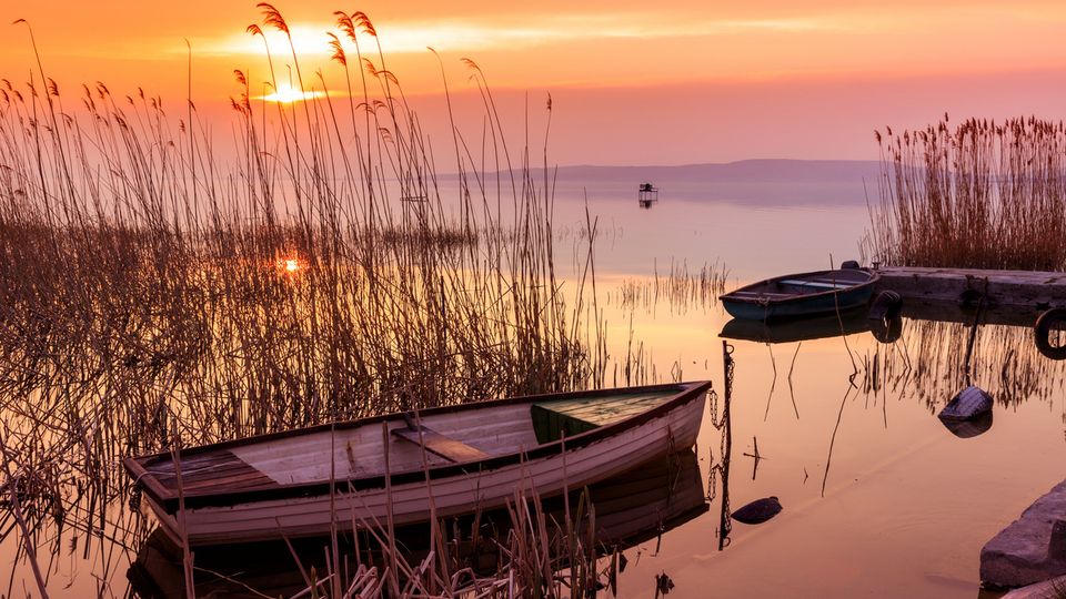 Boote auf dem Plattensee