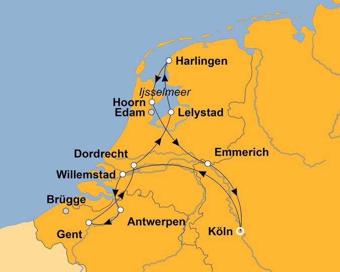 Ihre Reiseroute