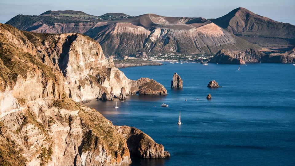 Blick auf Vulcano