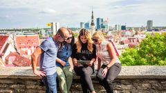 Touristen in Tallinn
