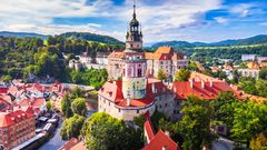 Krumau, Blick über die Altstadt